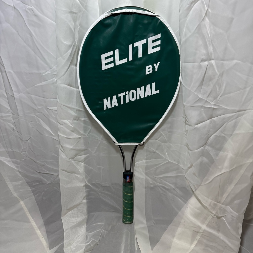 Vintage Elite by National Tennis Racket and Case, NOS, Steel, 1960's 1970's